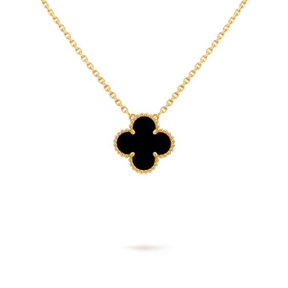 Van Cleef & Arpels Vintage Alhambra pendant Onyx