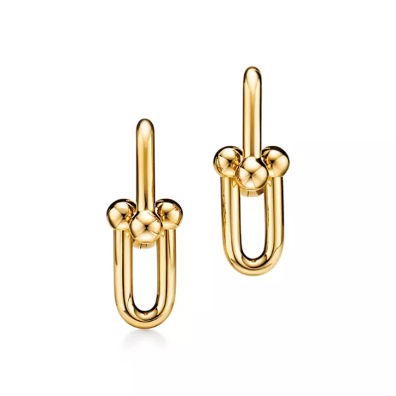Tiffany & Co.  Tiffany HardWear Medium Link Earrings in Yellow Gold