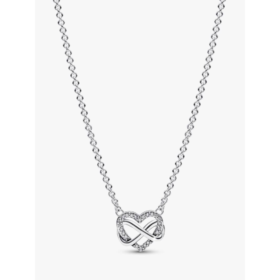 PANDORA Sparkling Infinity Heart Collier Necklace